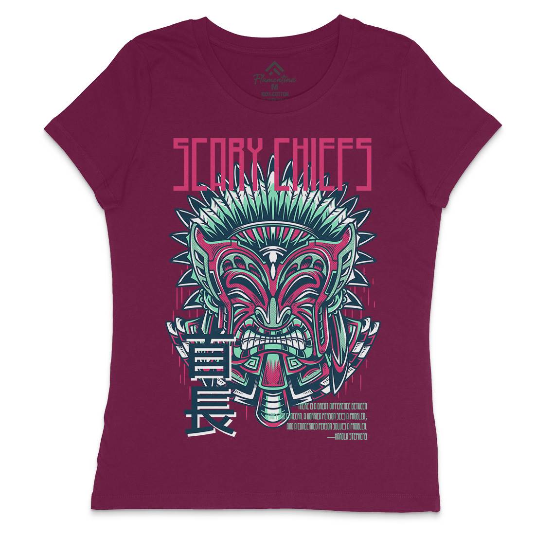 Scary Chiefs Womens Crew Neck T-Shirt American D809