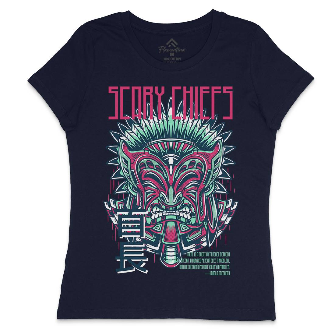 Scary Chiefs Womens Crew Neck T-Shirt American D809