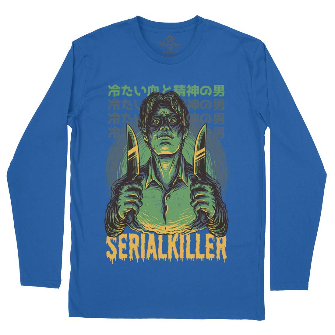 Serial Killer Mens Long Sleeve T-Shirt Horror D811