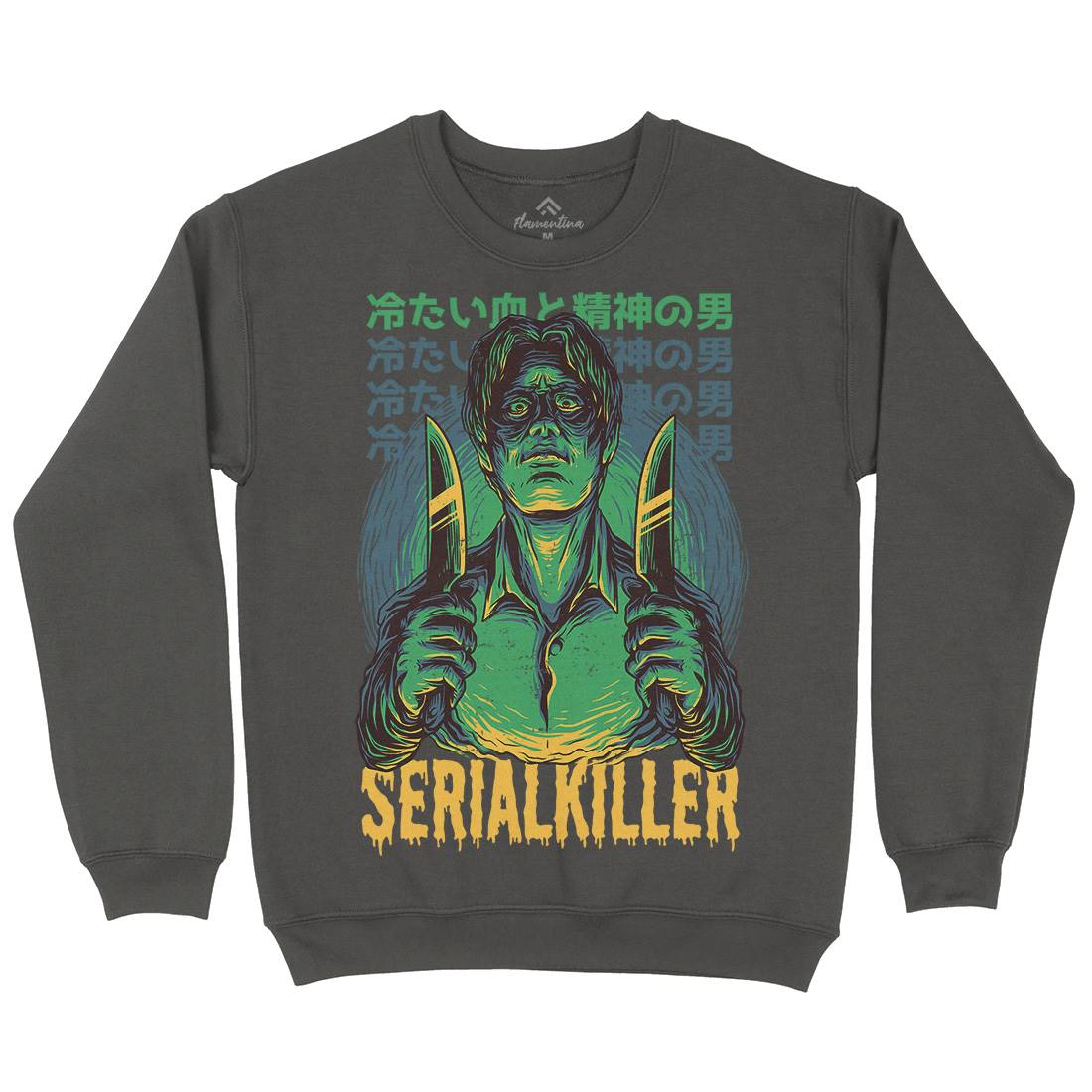Serial Killer Mens Crew Neck Sweatshirt Horror D811