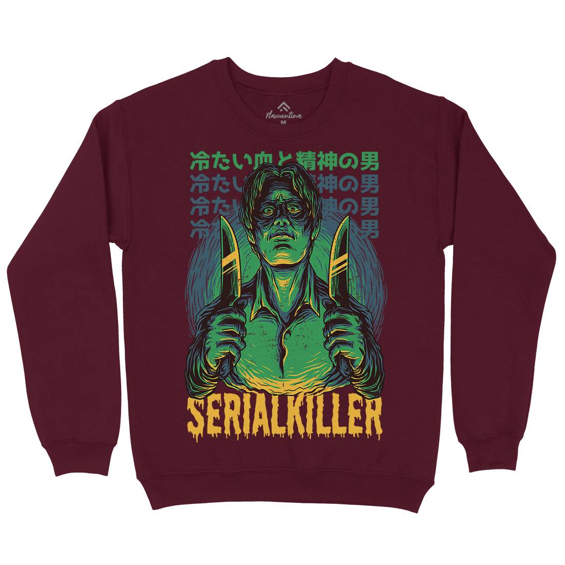 Serial Killer Mens Crew Neck Sweatshirt Horror D811