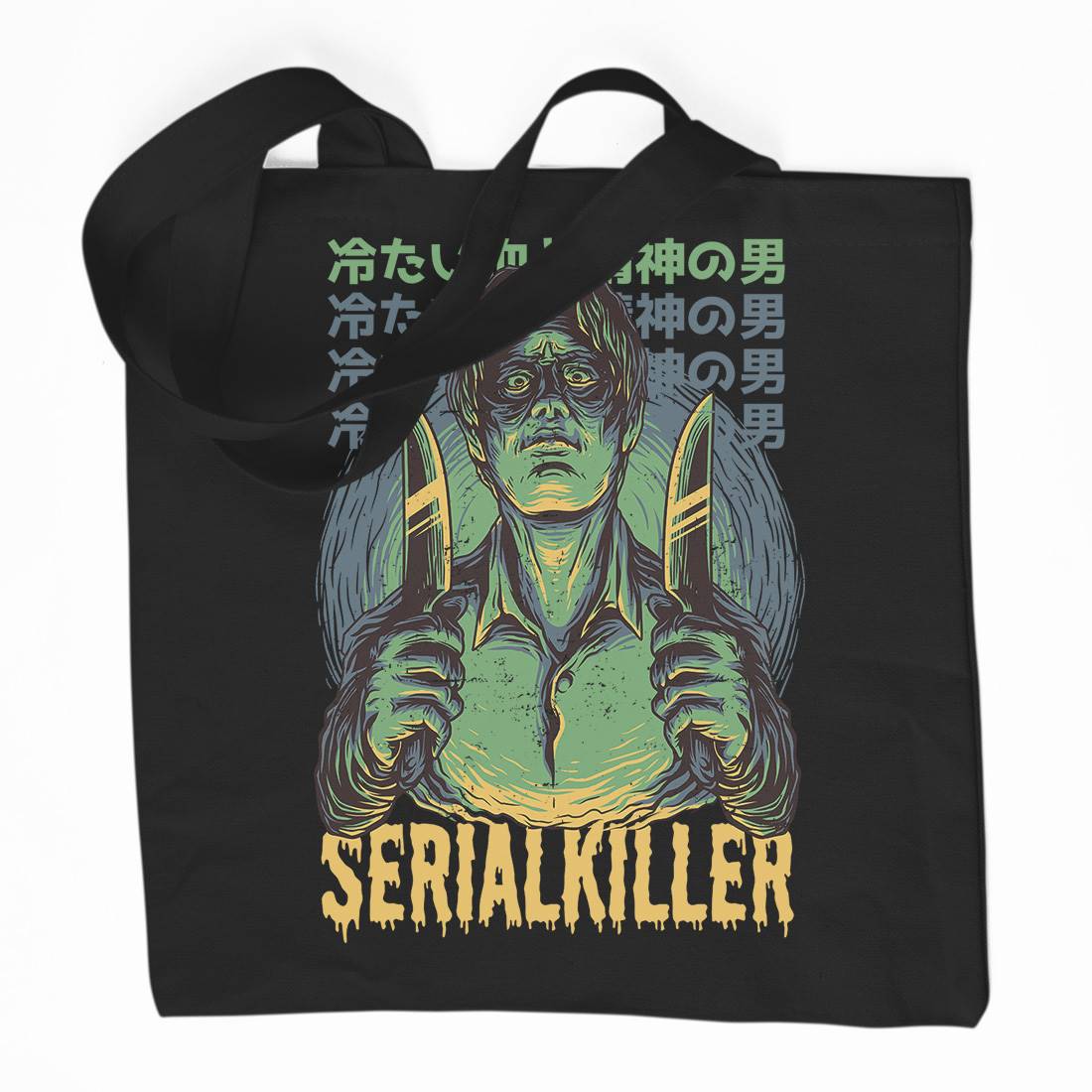 Serial Killer Organic Premium Cotton Tote Bag Horror D811