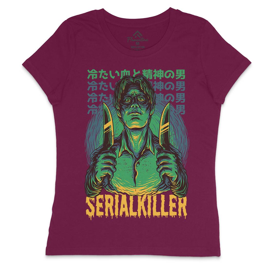 Serial Killer Womens Crew Neck T-Shirt Horror D811