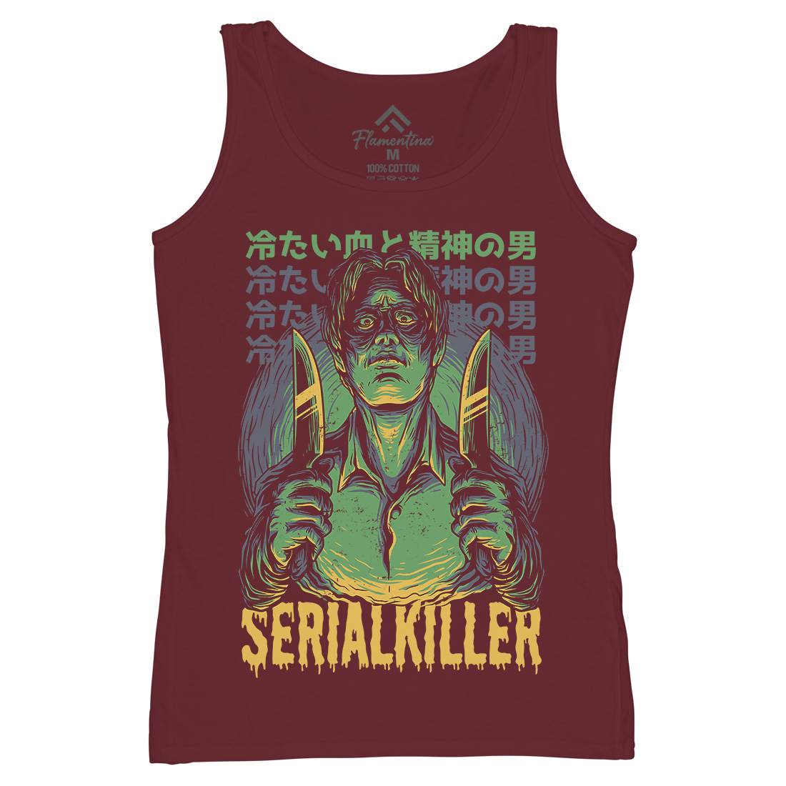 Serial Killer Womens Organic Tank Top Vest Horror D811