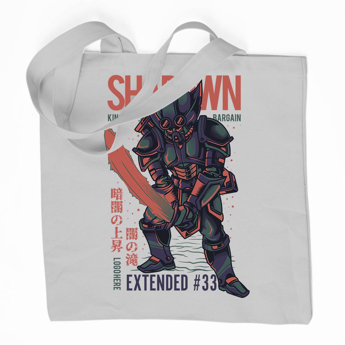 Shadown Knight Organic Premium Cotton Tote Bag Warriors D812