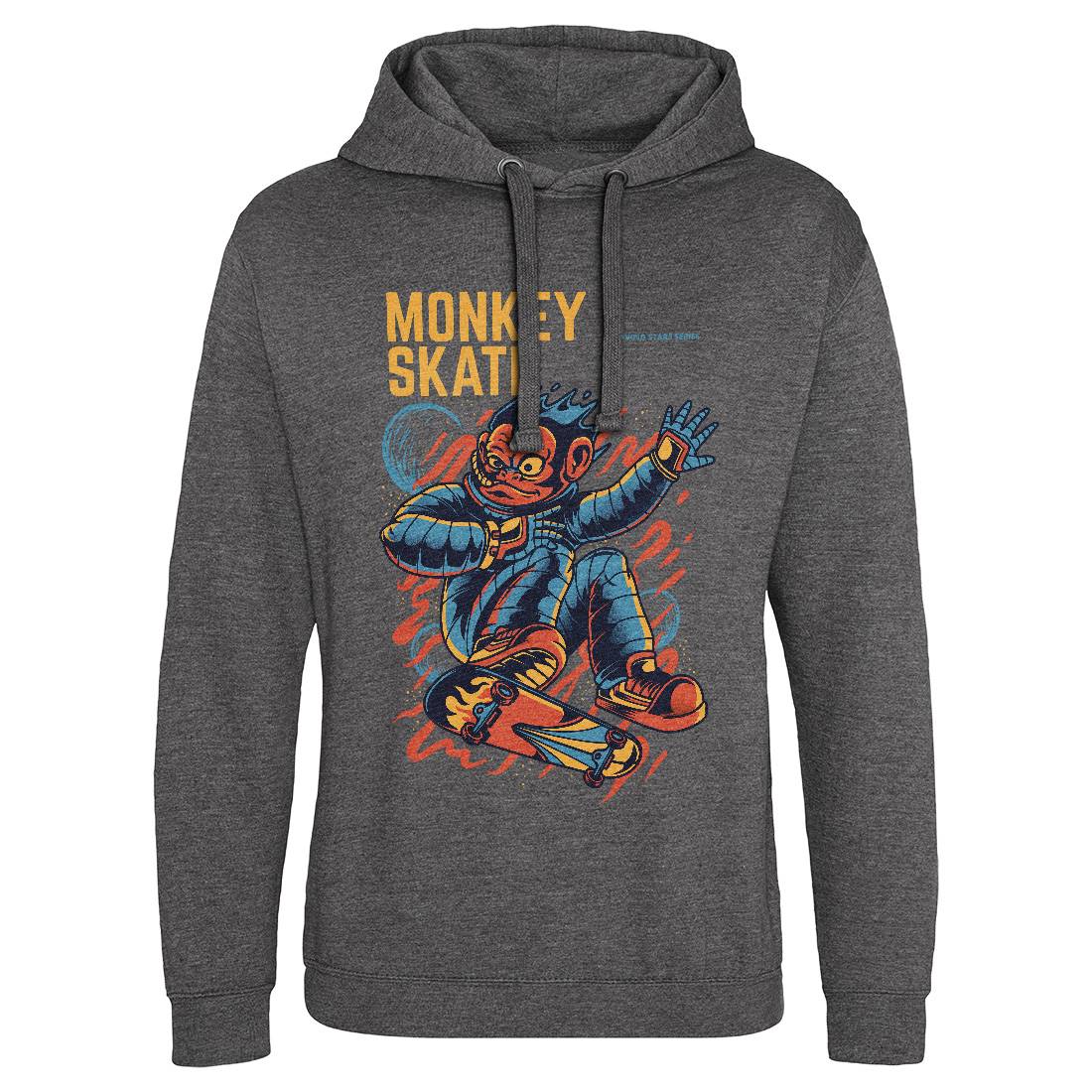 Monkey Mens Hoodie Without Pocket Skate D814