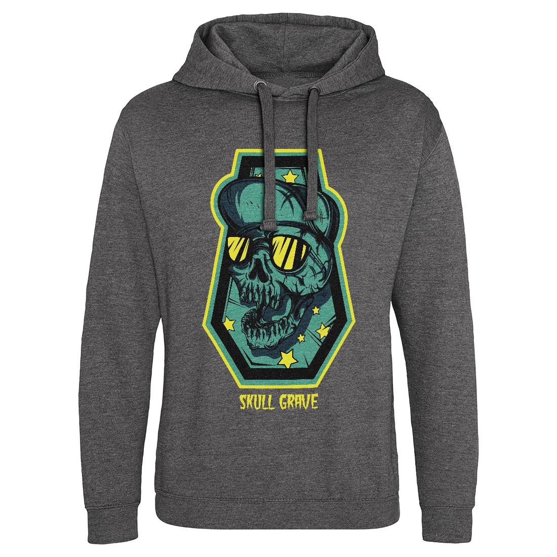 Skull Grave Mens Hoodie Without Pocket Horror D815