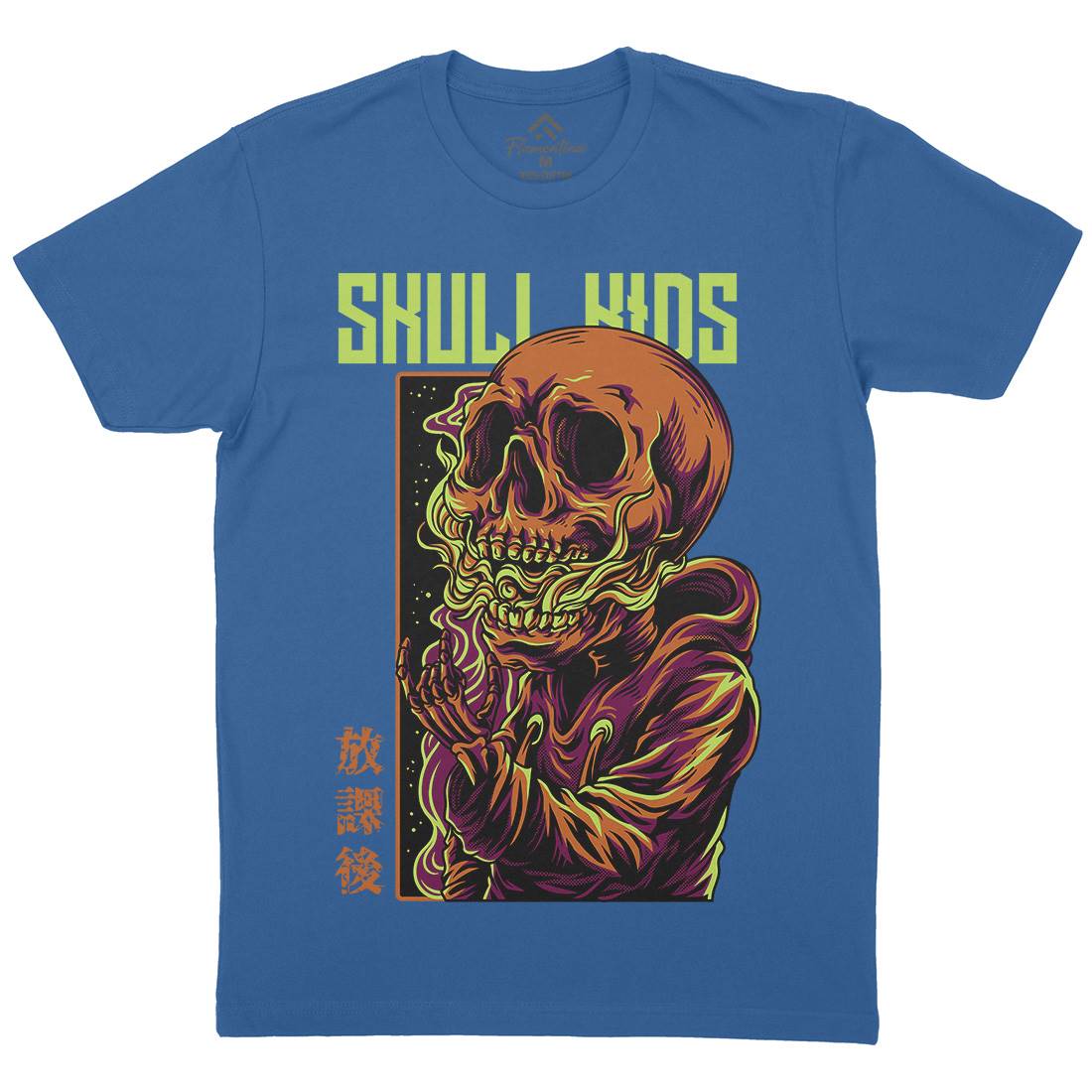 Skull Kids Mens Crew Neck T-Shirt Horror D816