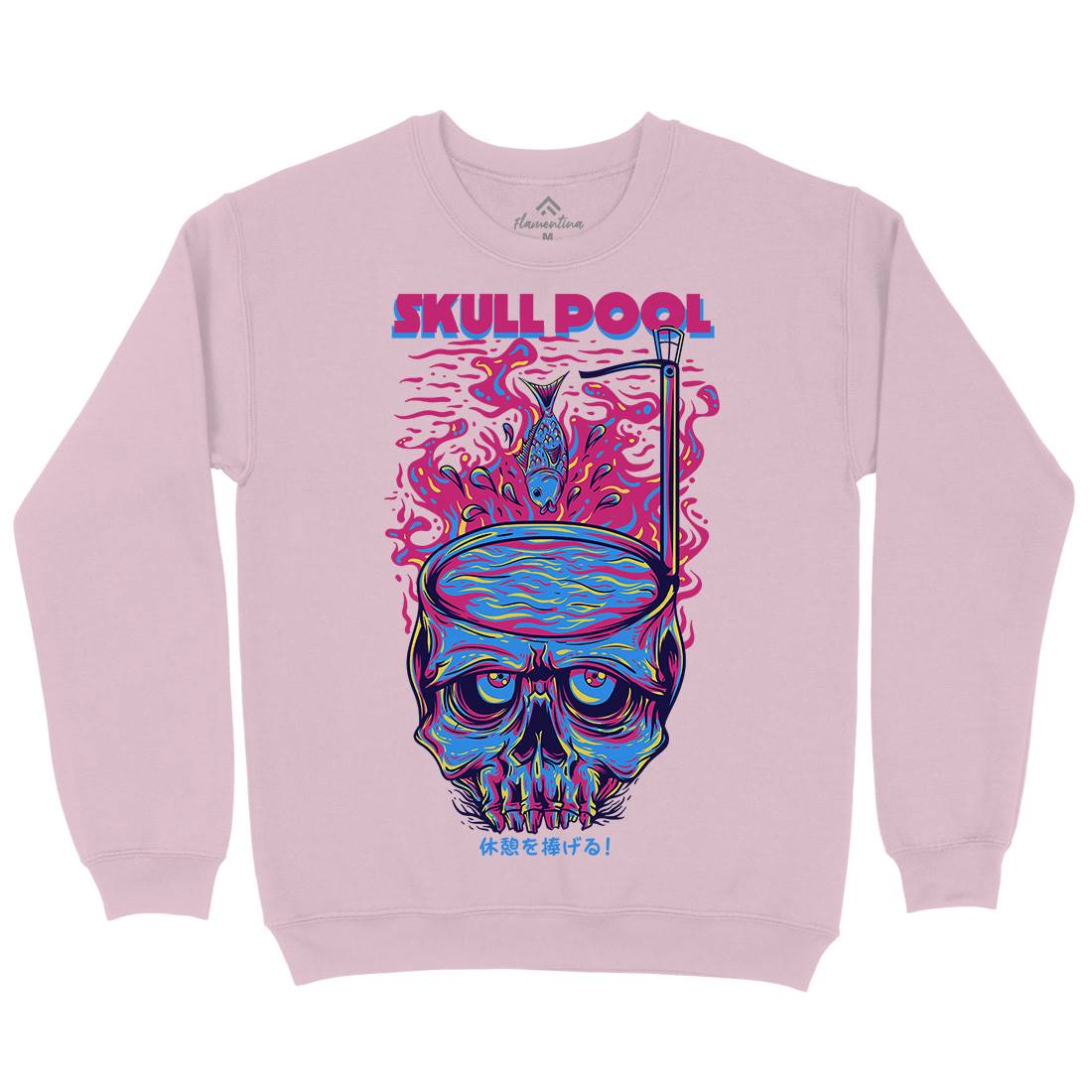 Skull Pool Kids Crew Neck Sweatshirt Horror D817