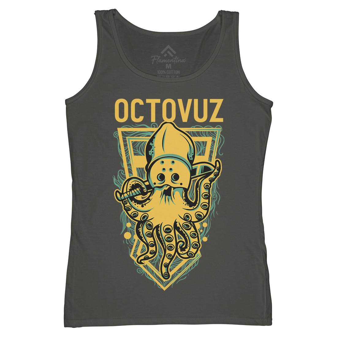 Octopus Womens Organic Tank Top Vest Horror D820