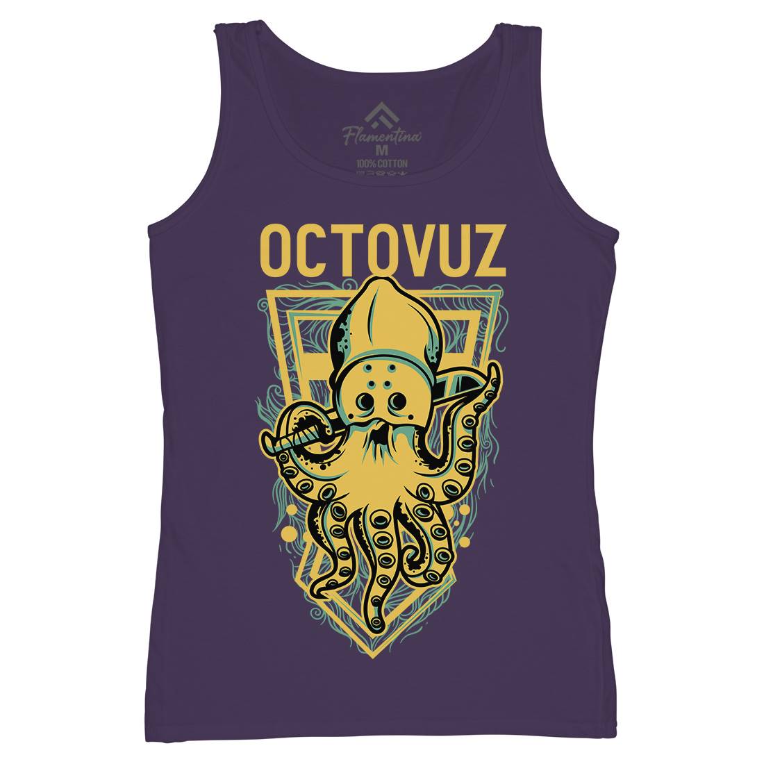 Octopus Womens Organic Tank Top Vest Horror D820