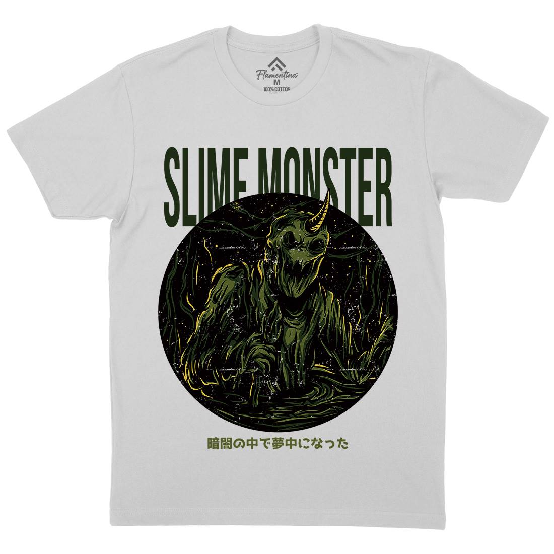 Slime Monster Mens Crew Neck T-Shirt Horror D822