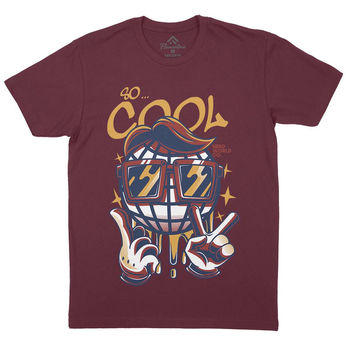 So Cool Mens Organic Crew Neck T-Shirt Geek D824