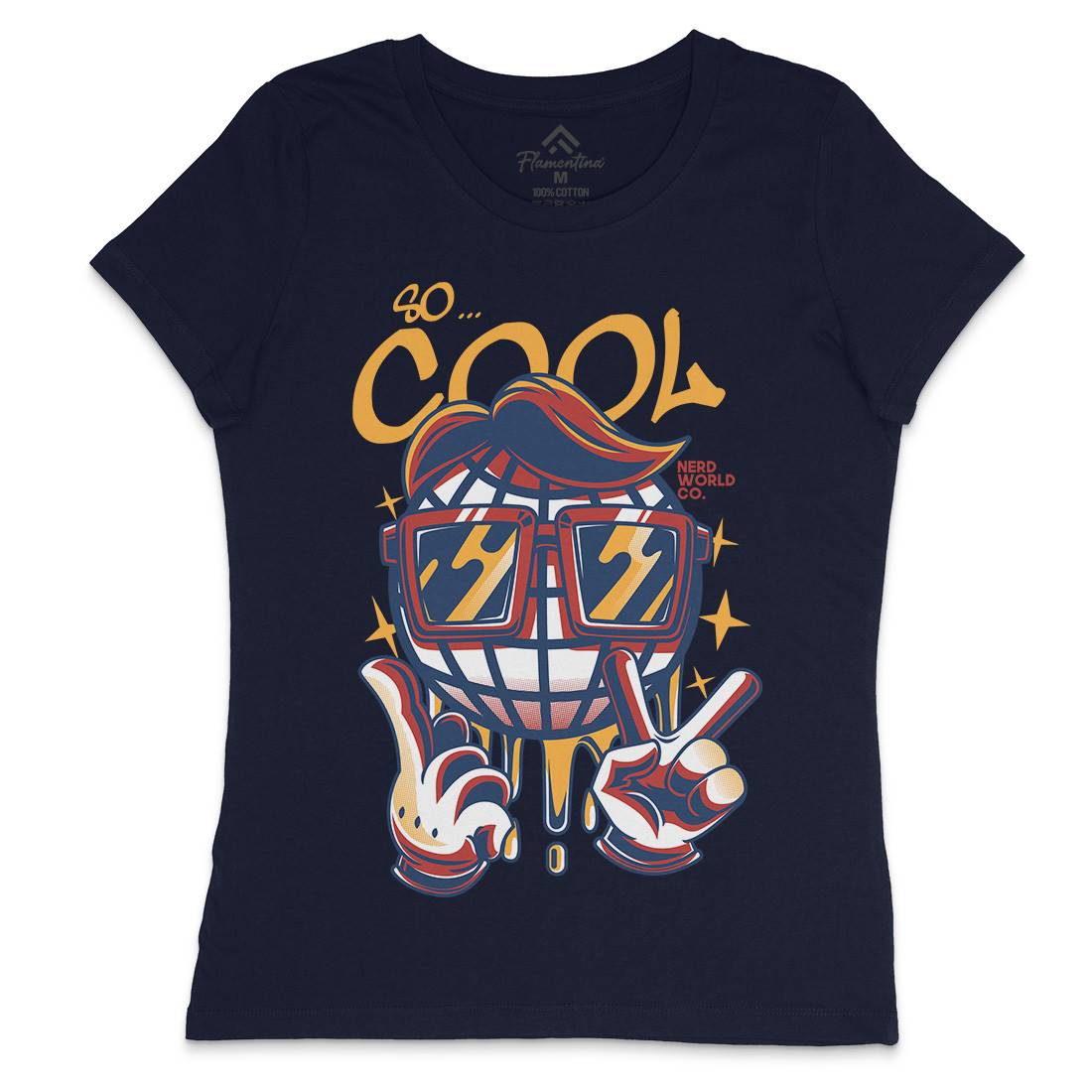 So Cool Womens Crew Neck T-Shirt Geek D824