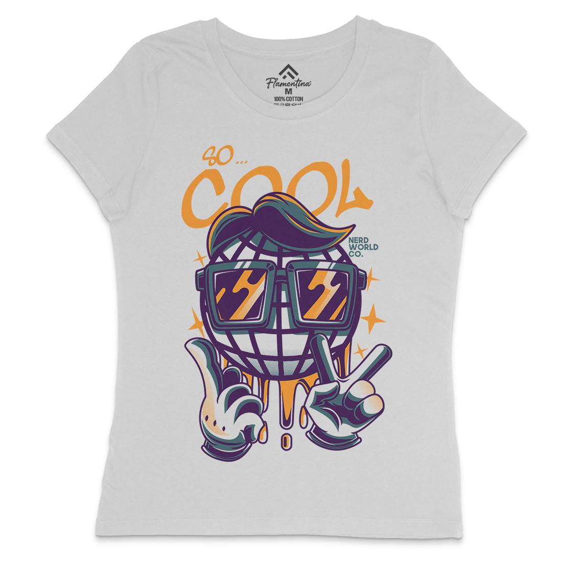 So Cool Womens Crew Neck T-Shirt Geek D824