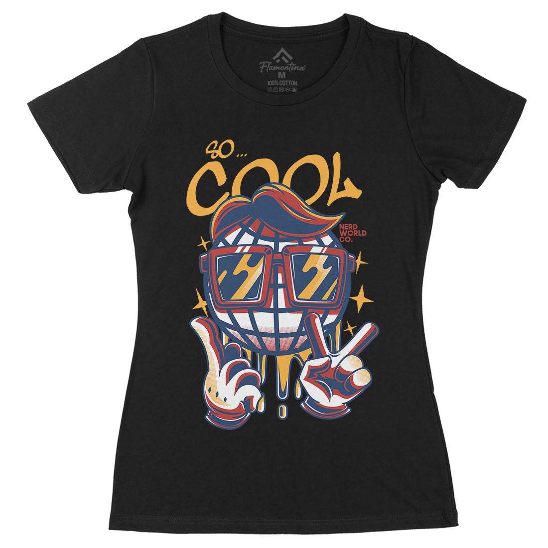 So Cool Womens Organic Crew Neck T-Shirt Geek D824