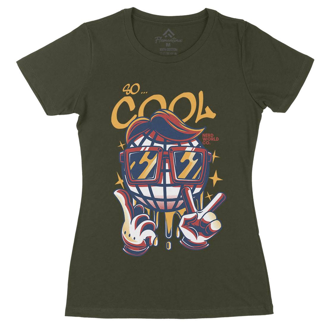 So Cool Womens Organic Crew Neck T-Shirt Geek D824