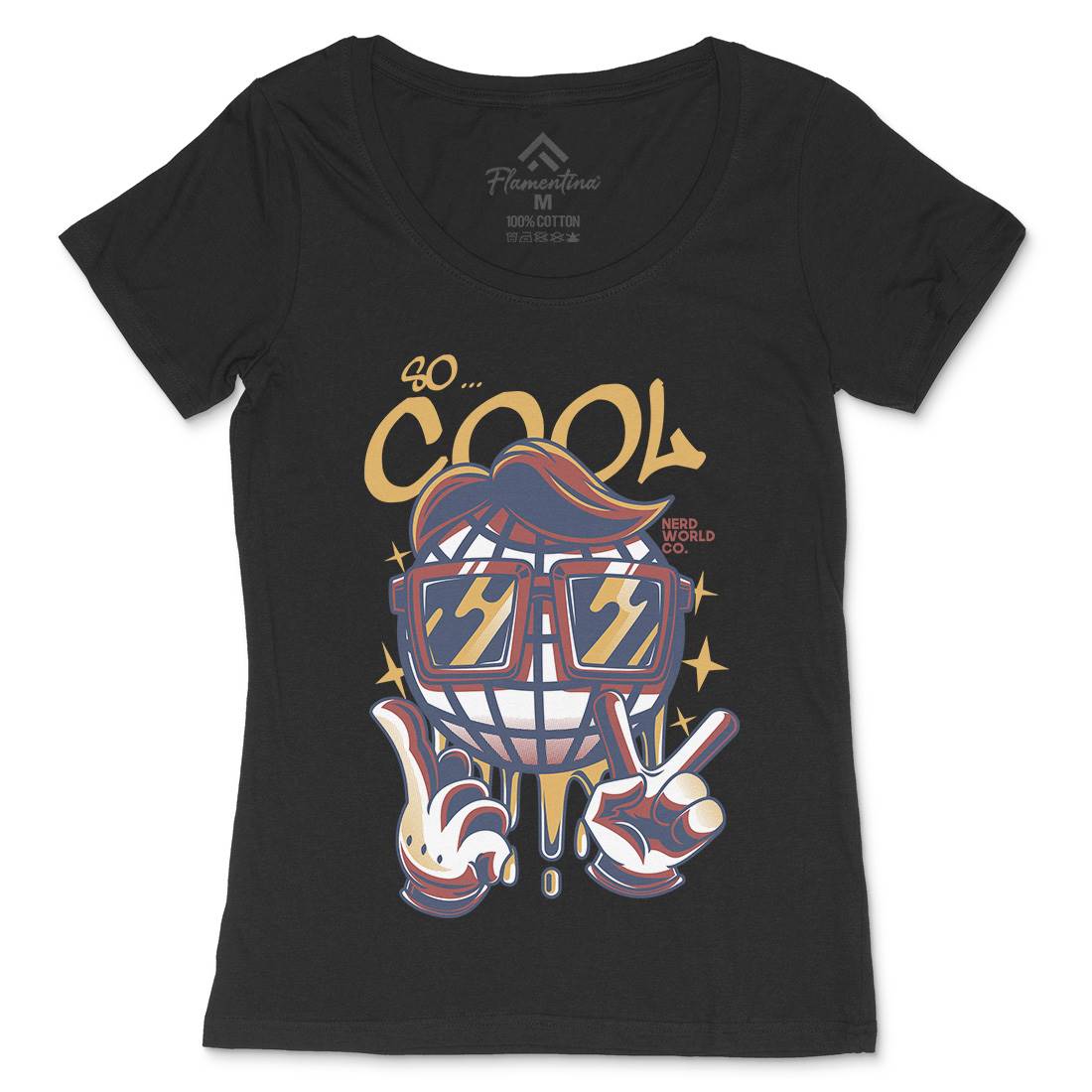 So Cool Womens Scoop Neck T-Shirt Geek D824