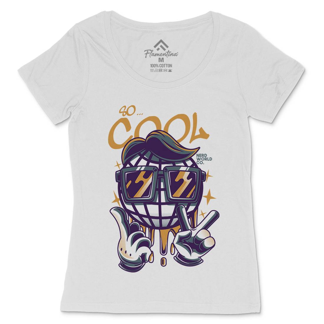 So Cool Womens Scoop Neck T-Shirt Geek D824