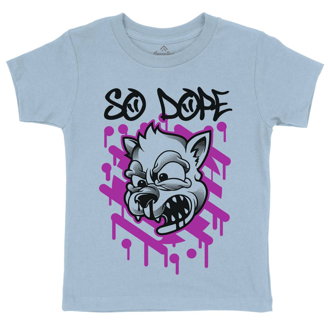 So Dope Wolf Kids Crew Neck T-Shirt Animals D825