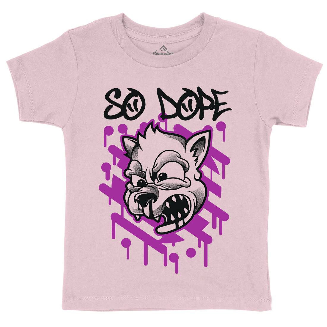 So Dope Wolf Kids Organic Crew Neck T-Shirt Animals D825