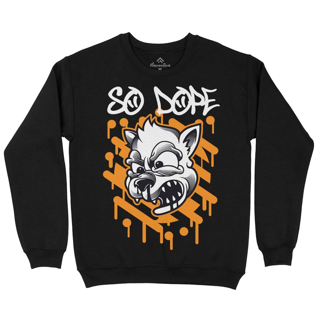 So Dope Wolf Mens Crew Neck Sweatshirt Animals D825