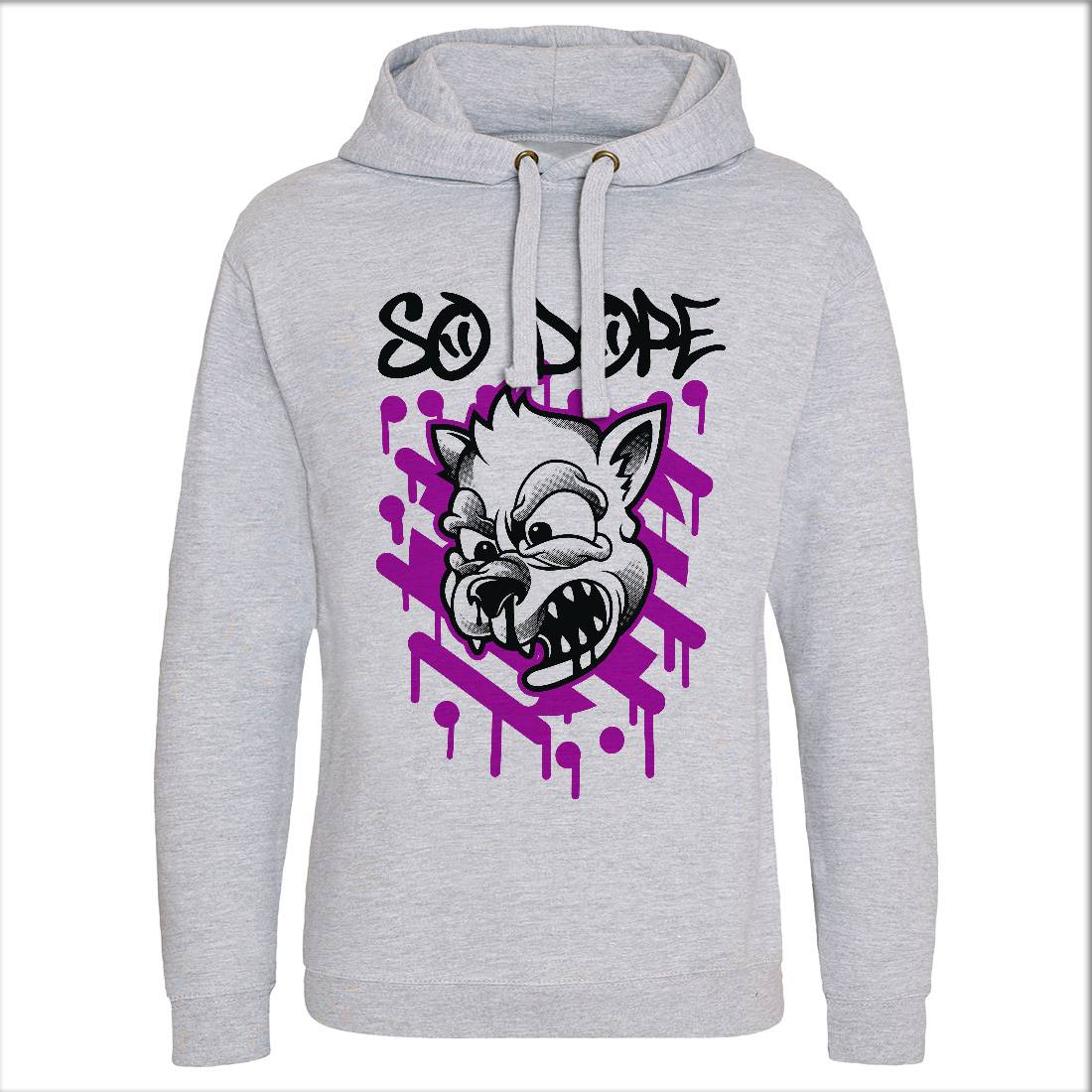 So Dope Wolf Mens Hoodie Without Pocket Animals D825
