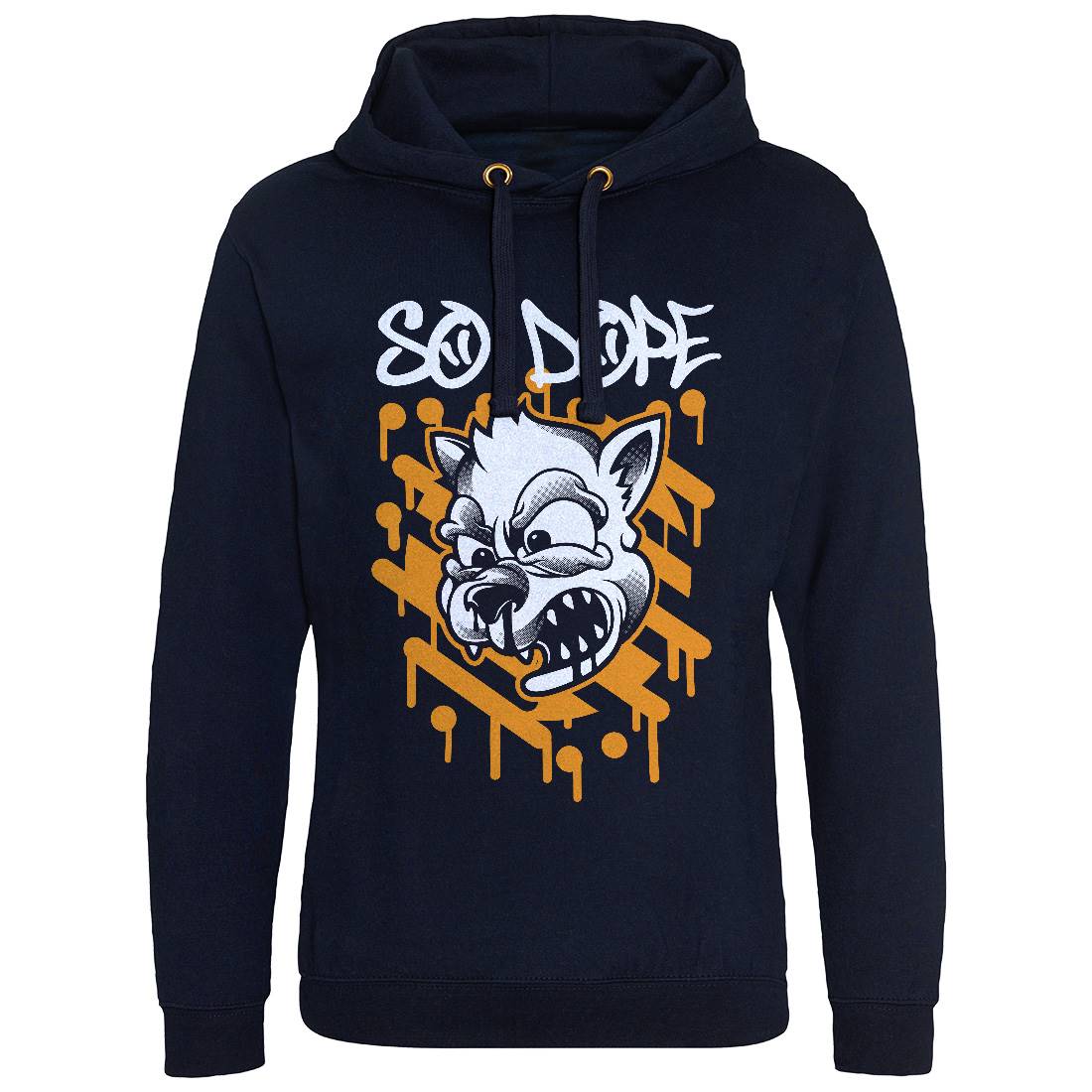 So Dope Wolf Mens Hoodie Without Pocket Animals D825