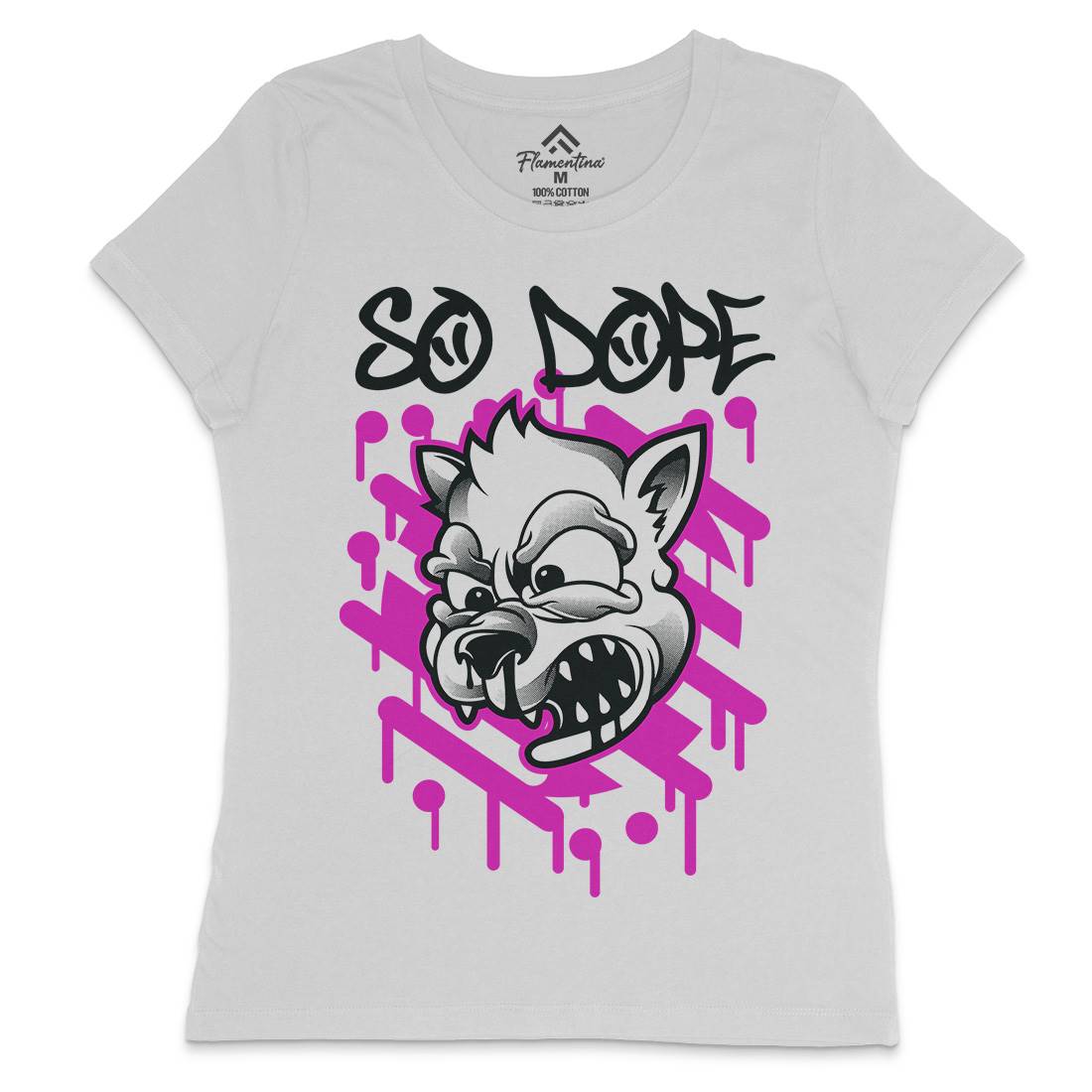 So Dope Wolf Womens Crew Neck T-Shirt Animals D825