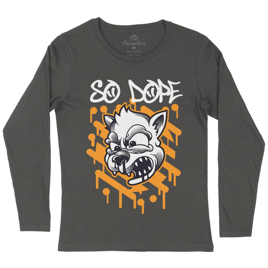 So Dope Wolf Womens Long Sleeve T-Shirt Animals D825