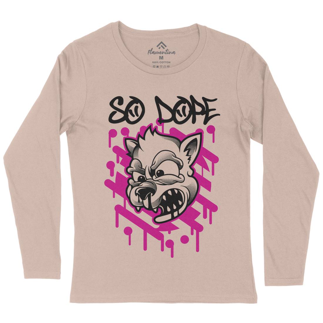 So Dope Wolf Womens Long Sleeve T-Shirt Animals D825