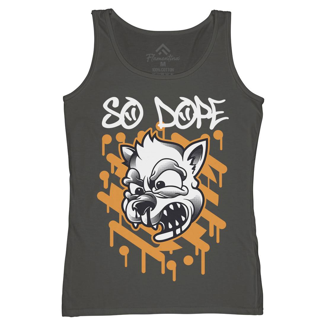 So Dope Wolf Womens Organic Tank Top Vest Animals D825