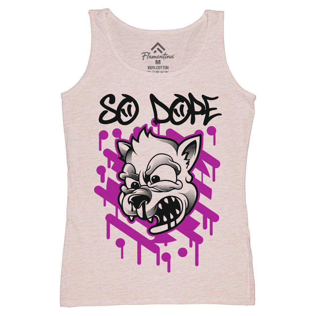 So Dope Wolf Womens Organic Tank Top Vest Animals D825