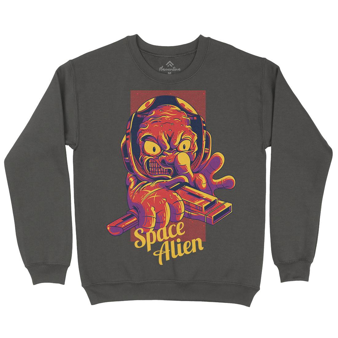 Alien Kids Crew Neck Sweatshirt Space D827