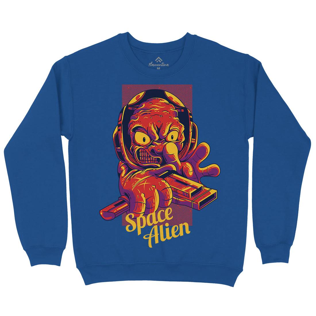 Alien Kids Crew Neck Sweatshirt Space D827