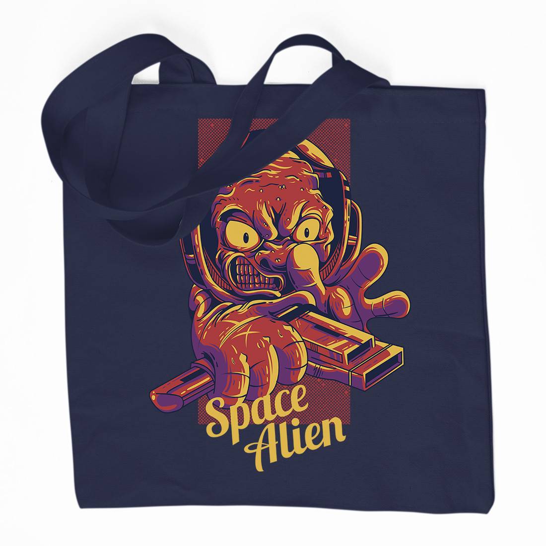Alien Organic Premium Cotton Tote Bag Space D827