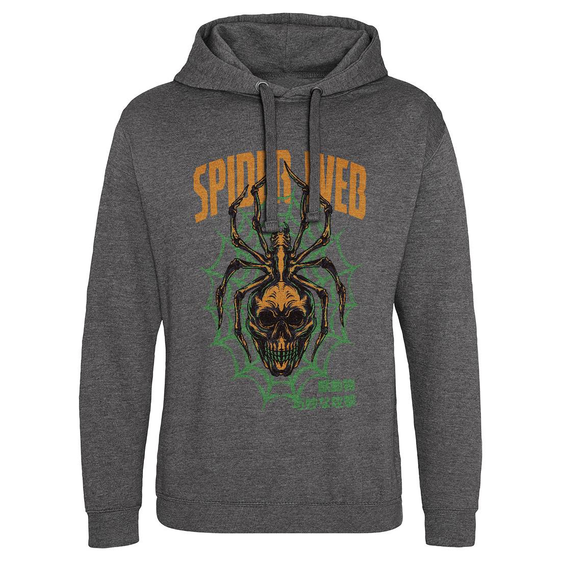 Spider Web Mens Hoodie Without Pocket Horror D830