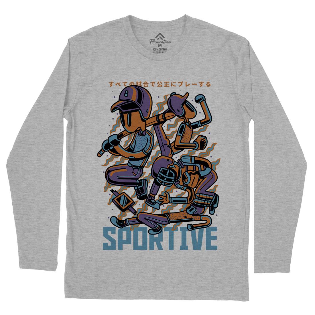 Sportive Mens Long Sleeve T-Shirt Sport D831