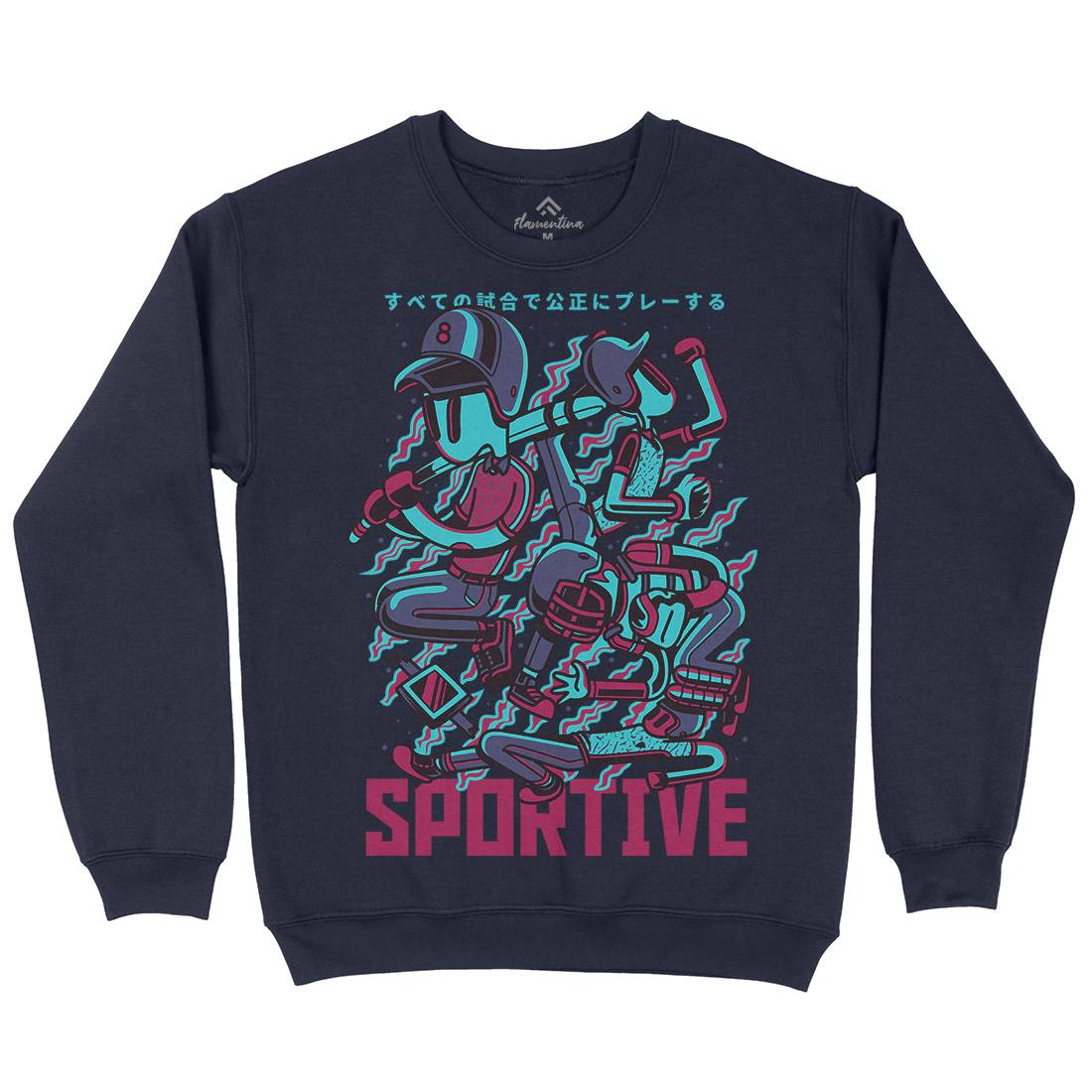 Sportive Mens Crew Neck Sweatshirt Sport D831