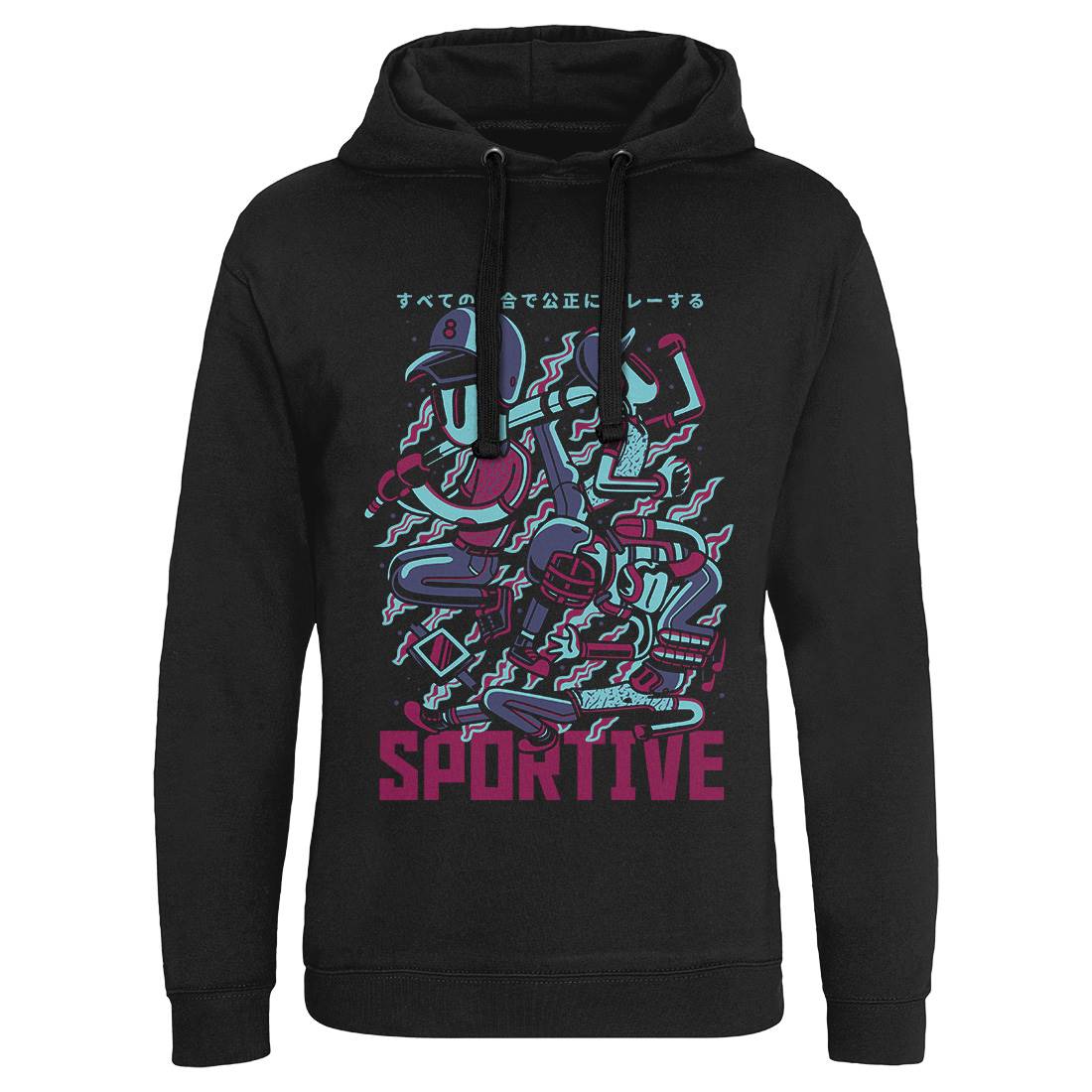 Sportive Mens Hoodie Without Pocket Sport D831
