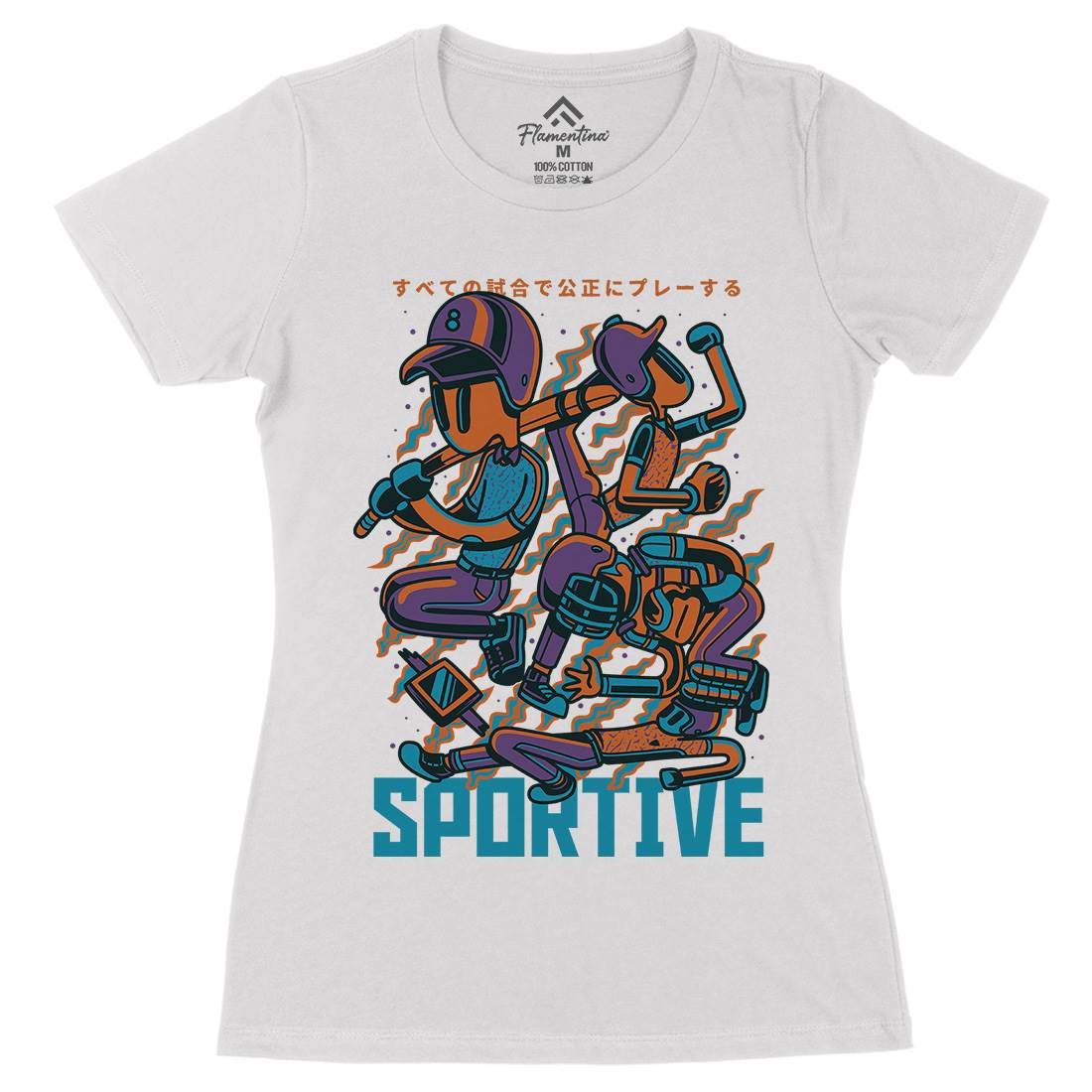 Sportive Womens Organic Crew Neck T-Shirt Sport D831