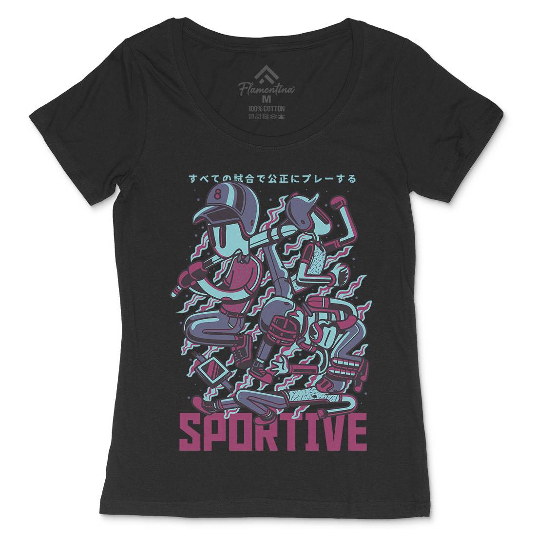 Sportive Womens Scoop Neck T-Shirt Sport D831