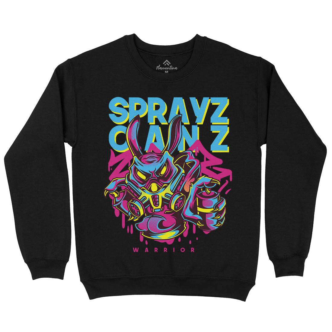 Spray Cans Kids Crew Neck Sweatshirt Graffiti D833