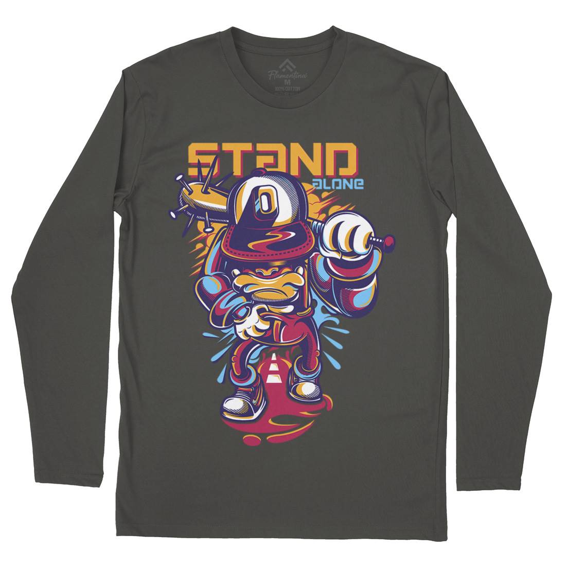 Stand Alone Mens Long Sleeve T-Shirt Graffiti D834