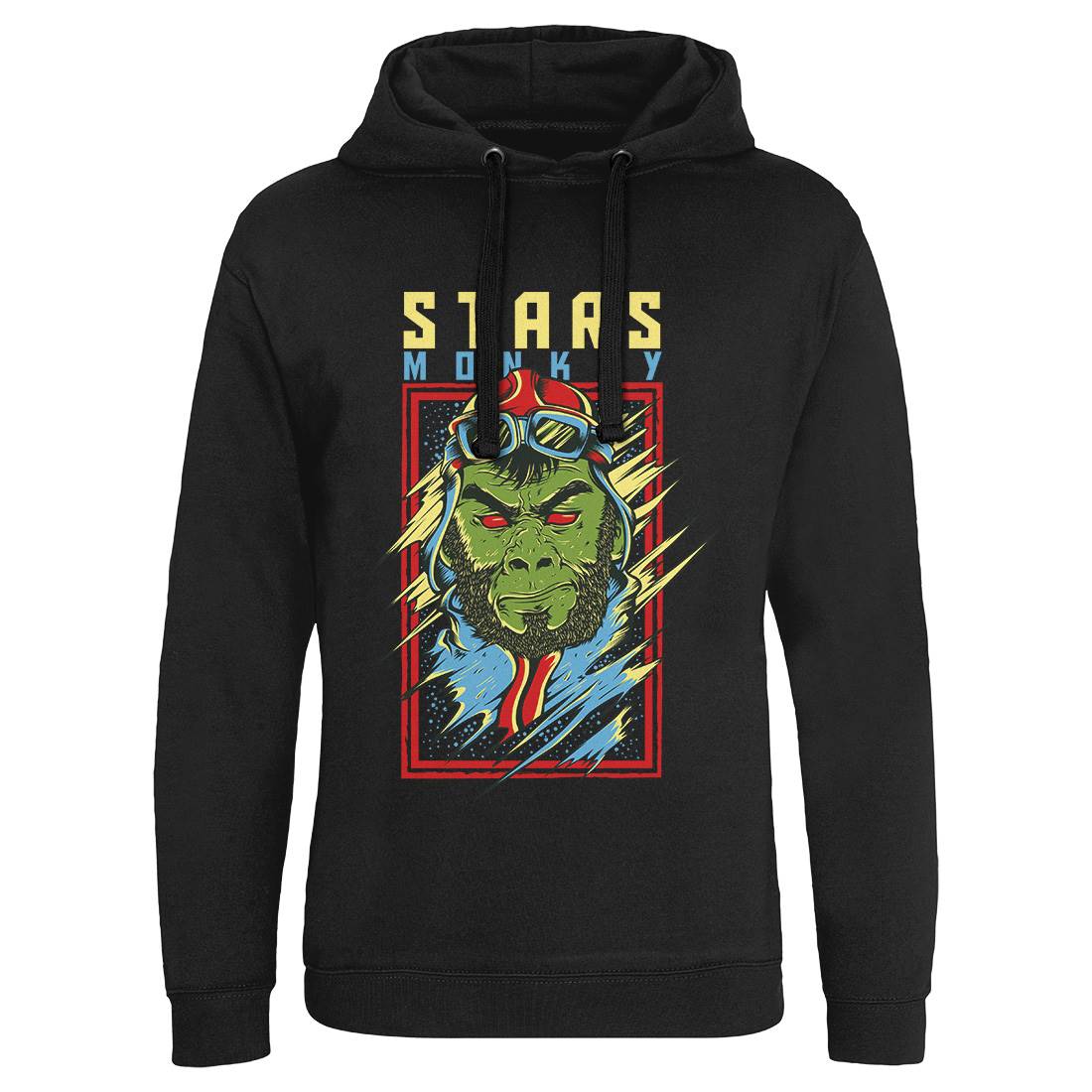 Stars Monkey Mens Hoodie Without Pocket Animals D835