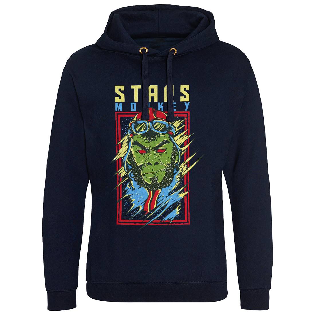 Stars Monkey Mens Hoodie Without Pocket Animals D835