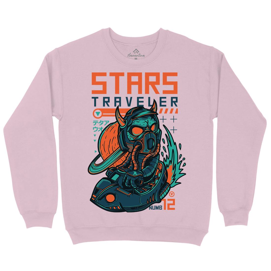 Stars Traveller Kids Crew Neck Sweatshirt Space D836