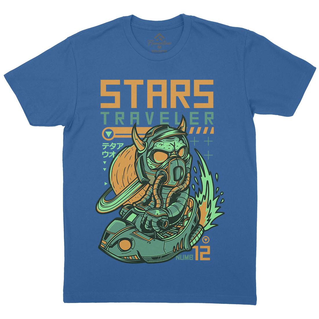 Stars Traveller Mens Crew Neck T-Shirt Space D836