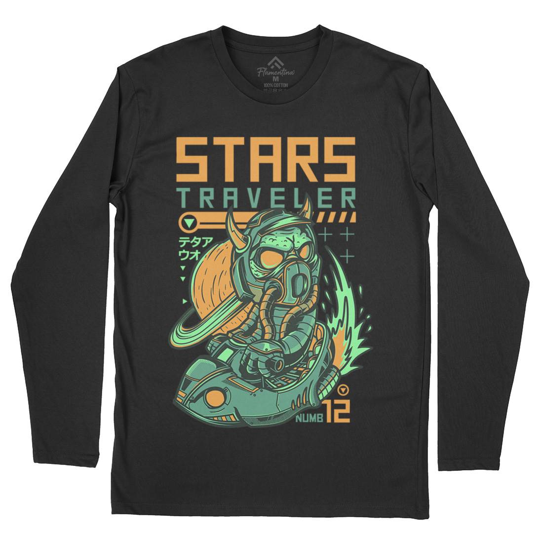 Stars Traveller Mens Long Sleeve T-Shirt Space D836