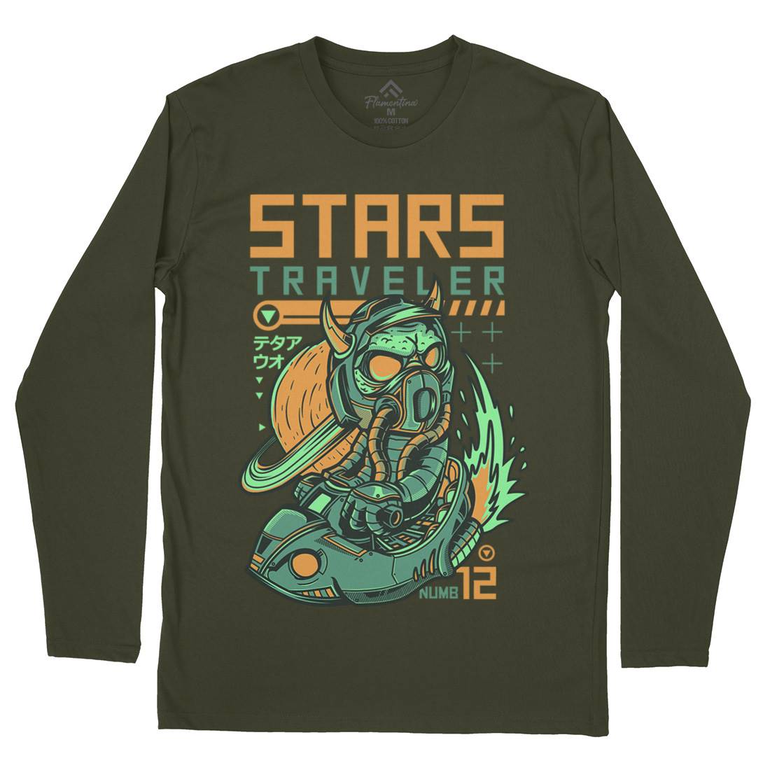 Stars Traveller Mens Long Sleeve T-Shirt Space D836
